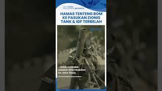 Tak takut Mati Hamas Tenteng Bom Israel yang Belum Meledak ke Pasukan IDF Tank & Tentara Terbelah