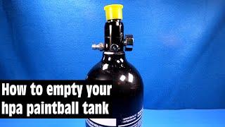 How you can empty your hpa paintball tank #2