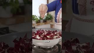 RADICCHIO AND NUTS PASTA Easy Recipe - Homemade by Benedetta #shorts