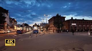 Summer Night Walk in Pasing - Munich Germany - 4K 60fps