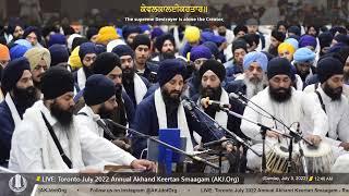 077 Bhai Jagjit Singh Jee Melbourne Saturday PM Toronto July 2022 Annual Akhand Keertan Smaagam