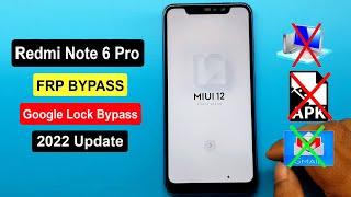 Redmi Note 6 Pro Frp Bypass  Xiaomi Note 6 Pro M1806E7TI Google Account Unlock Miui 12 Without Pc 