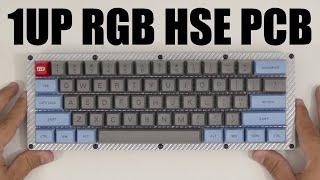 1UP RGB 60 PCB HSE condensed keyboard kit build