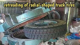 hot system truck tire retreading process radial shape