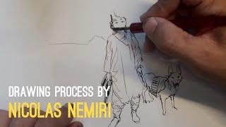 Nicolas Nemiri - A Time-Lapse Drawing Process