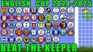 English Football Cup 202425 - Beat The Keeper Marble Race  Marble Race King