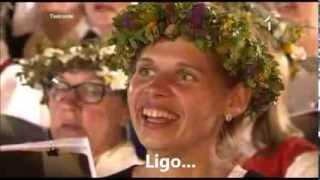 Latvian Song Festival - Līgo Sway ENGLISH translation  subtitles