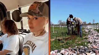 Gwen Stefani and Son Apollo Help Blake Shelton With Farm Work