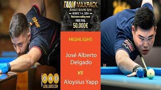 Highlights  José Alberto Delgado vs Aloysius Yapp  TAOM MAXRACK Nineball Helsinki Open 2024