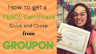 How to get a TESOL Certification quick and cheap