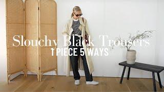 HOW TO STYLE BLACK TROUSERS FOR MULTIPLE OCCASIONS