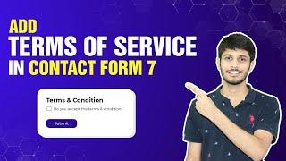 How To Add Terms & Conditions Field In Contact Form Using Contact Form 7 Plugin  WordPress Tutorial