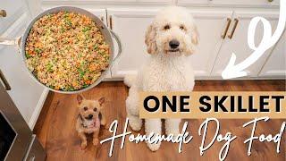 ONE SKILLET HOMEMADE DOG FOOD RECIPE WITH ONLY 3 INGREDIENTS  LoveLexyNicole