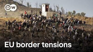 Increased migrant influx causes tensions at the EU-Moroccan border in Ceuta  DW News