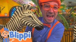 Blippi Goes on a Jungle Adventure  Blippi - Moonbug Kids - Learning Corner