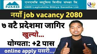 new job vacancy in nepal 2080  nmb laghubitta vacancy 2080  lbsmartguru