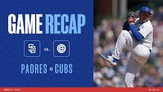 Cubs vs. Padres Game Highlights  5824