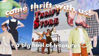 Come Thrift With Me for SPRING ft. @KathleenIllustrated  + a big try on haul