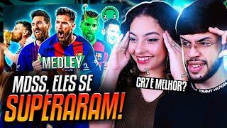 REACT  SUPER-MEDLEY DO MESSI  FutParódias - Especial de 10 Milhões