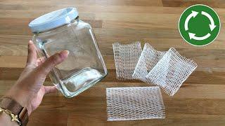 Super Recycling Idea with Bottle Protection Net and Glass Jar ASMR