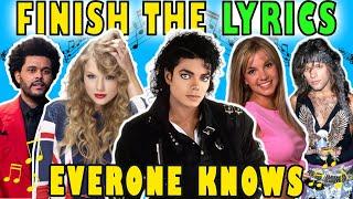 Finish The Lyrics Of The Most Popular Songs Ever  Music Quiz  1975-2019