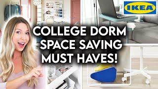 10 IKEA DORM ROOM ESSENTIALS  SPACE SAVING IDEAS + ORGANIZATION