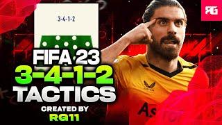 THE BEST 3 BACK FORMATION IN FIFA 23 3-4-1-2 Best Custom TacticsInstructions