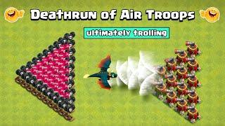 DEATHRUN of Air Troops in Clash of Clans  Air Troops Vs Air Traps  Clash of Clans