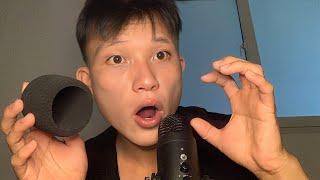 ASMR  Fast and Aggressive  Mouth Sounds Mic Pumping Scratching & Swirling 