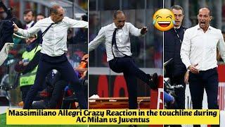  Massimiliano Allegri Crazy Reaction in the touchline during AC Milan vs Juventus