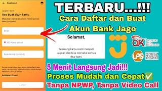 TERBARU.. Cara Daftar Bank Jago  Tutorial Buat Akun Bank Jago Online Tanpa NPWP & Video Call