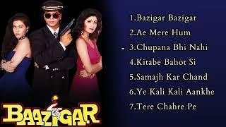 Baazigar Movie All Songs _ Romantic Song _ Shahrukh khan Kajol Shilpa Shetty _ Hindi Old Songs