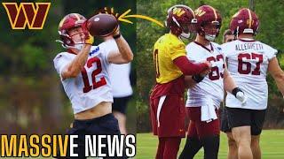 The Washington Commanders Have Rookie BREAKOUTS All Over TRAINING CAMP...  Commanders Camp News 