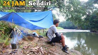 Solo Camping Fishing menemukan lubuk sungai terdalam tempat ikan berkumpul eps 25