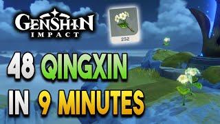 Qingxin Locations - Fast and Efficient - Xiao Ascension Materials -【Genshin Impact】