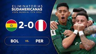 BOLIVIA vs. PERÚ 2-0  RESUMEN  ELIMINATORIAS SUDAMERICANAS  FECHA 5