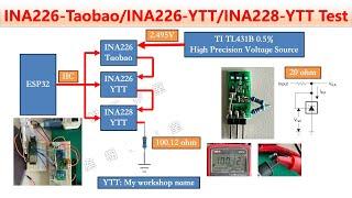 INA226-TAOBAO INA226-YTT improved PCB layout and INA228-YTT module Test｜芸庭樹工作室