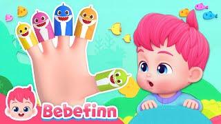 EP107   Shark Finger Family  Baby Shark Doo Doo Doo  Bebefinn Best Songs and Nursery Rhymes