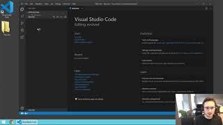 Create a project folder Visual Studio Code create a file and open the Terminal 25