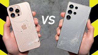 iPhone 16 Pro Max vs. Galaxy S24 Ultra Drop Test