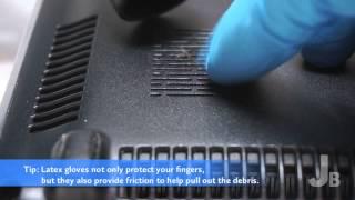 How to Clean a Laptop Fan Bay