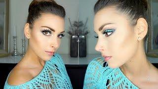 Aqua Glam  Makeup Tutorial  Using Makeup Geek Pegasus