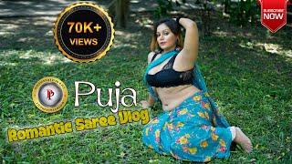 PUJA SHAW  AWESOME SAREE LOOK  FASHION VIDEO  SAREE VLOG  PP ENTERTAINMENT  2024