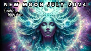 NEW MOON Meditation July 2024  Meditation for Release & Renewal Guided
