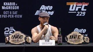 UFC 229 Pre-fight Press Conference Khabib vs McGregor