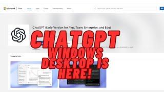 Is The New ChatGPT Windows App Worth Installing?