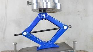 Which is the Strongest Car Jack? On Unlevel Surface? Hydraulic Press Test?