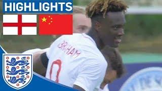 England U21 2-1 China  Abraham Grabs Last Minute Winner  Highlights