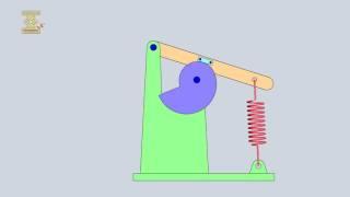 Three-Link Impacting Oscillating-Follower Cam Mechanism