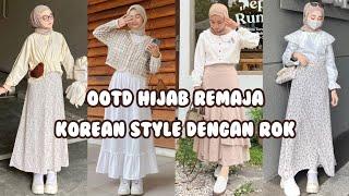 OOTD HIJAB REMAJA KOREAN STYLE DENGAN ROK  OOTD HIJAB REMAJA  Link Produk dideskripsi #ootdhijab